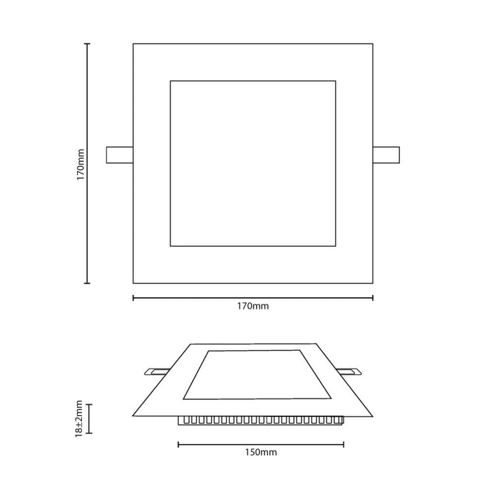 LYNCO Led panel 12W 6000K ugradna kocka