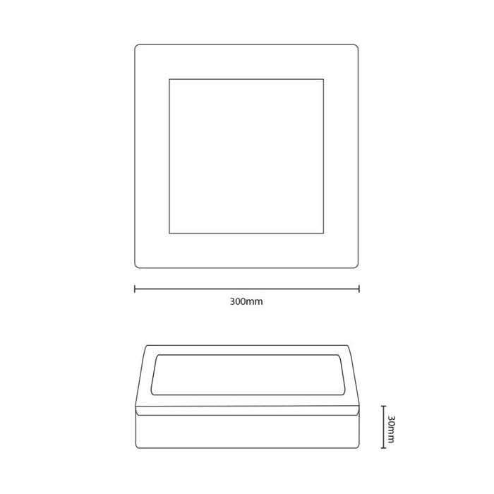 LYNCO Led panel 24W 3000K nadgradna kocka