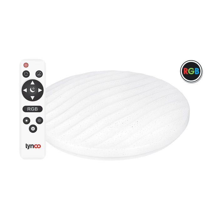 LYNCO Led plafonjera 48W 3000-6500K RGB talas