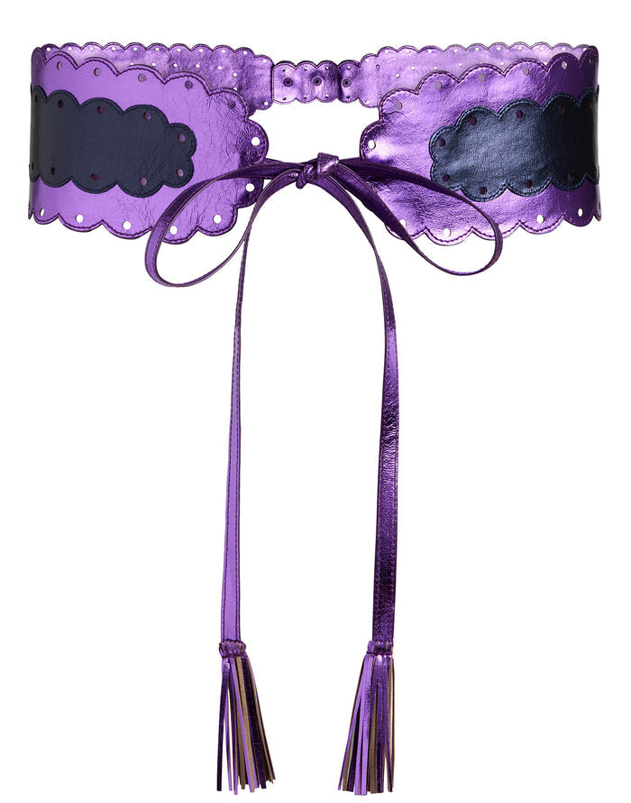 Metallic Scallop Belt