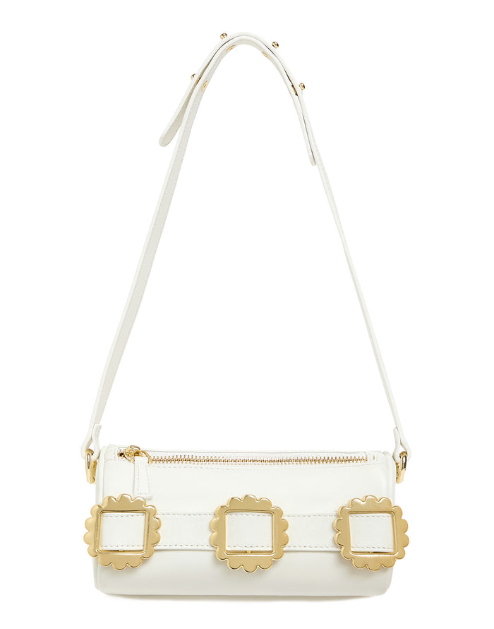 Ivory Buckle Mini Crossbody Bag