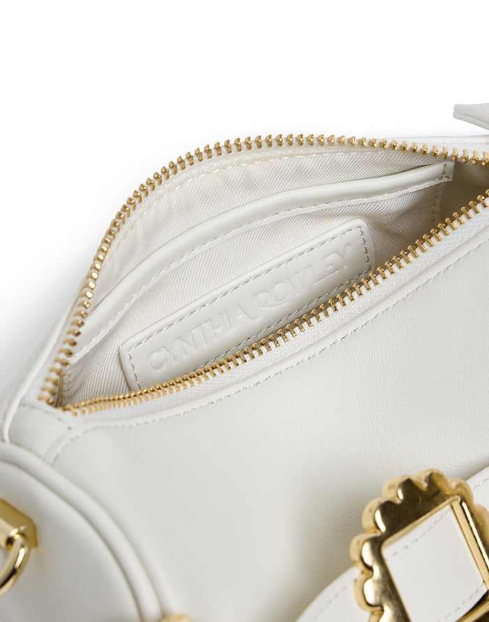 Ivory Buckle Mini Crossbody Bag