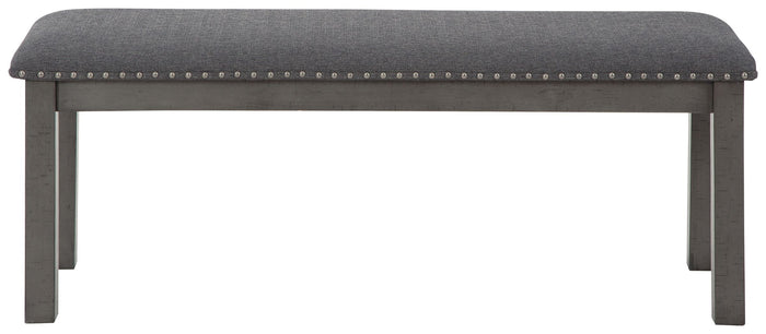 Myshanna - Gray - Upholstered Bench