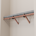 Closet Rod kit without a shelf
