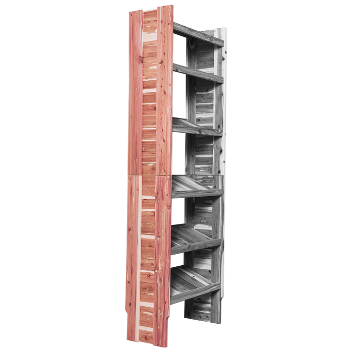 A cedar panel set