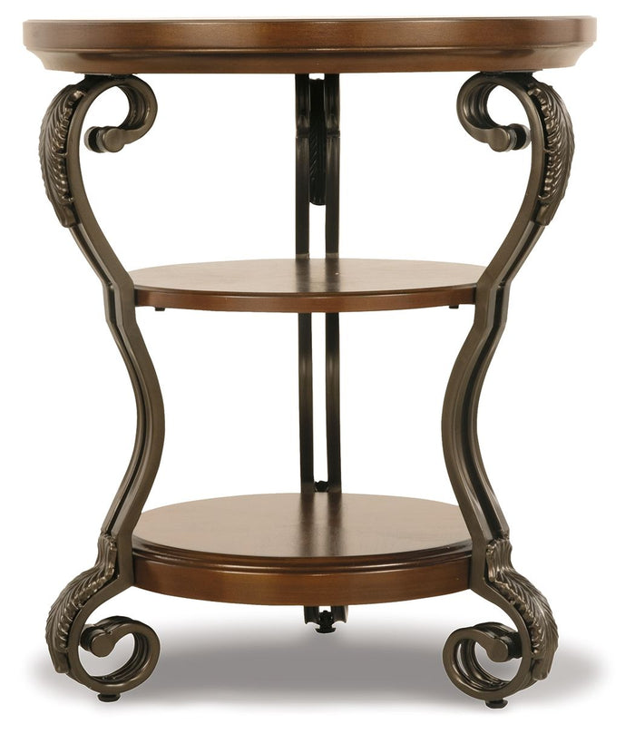 Nestor - Medium Brown - Chair Side End Table