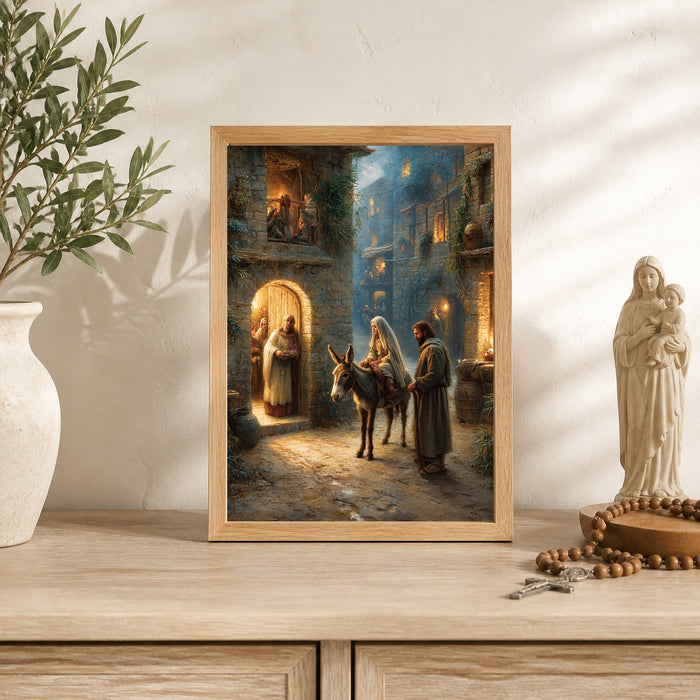 No Room at the Inn Catholic Art Print 2