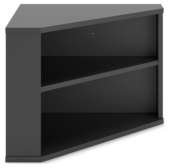 Otaska - Black - Home Office Corner Bookcase