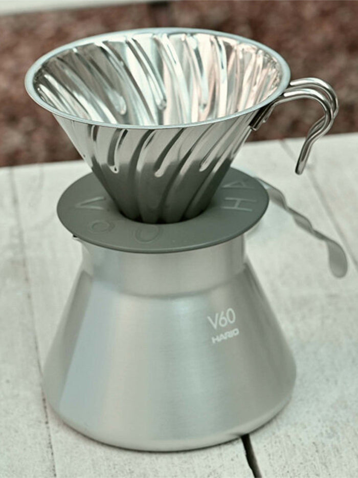 Photo of HARIO Outdoor V60-02 Dripper (Metal) ( ) [ HARIO ] [ Pourover Brewers ]