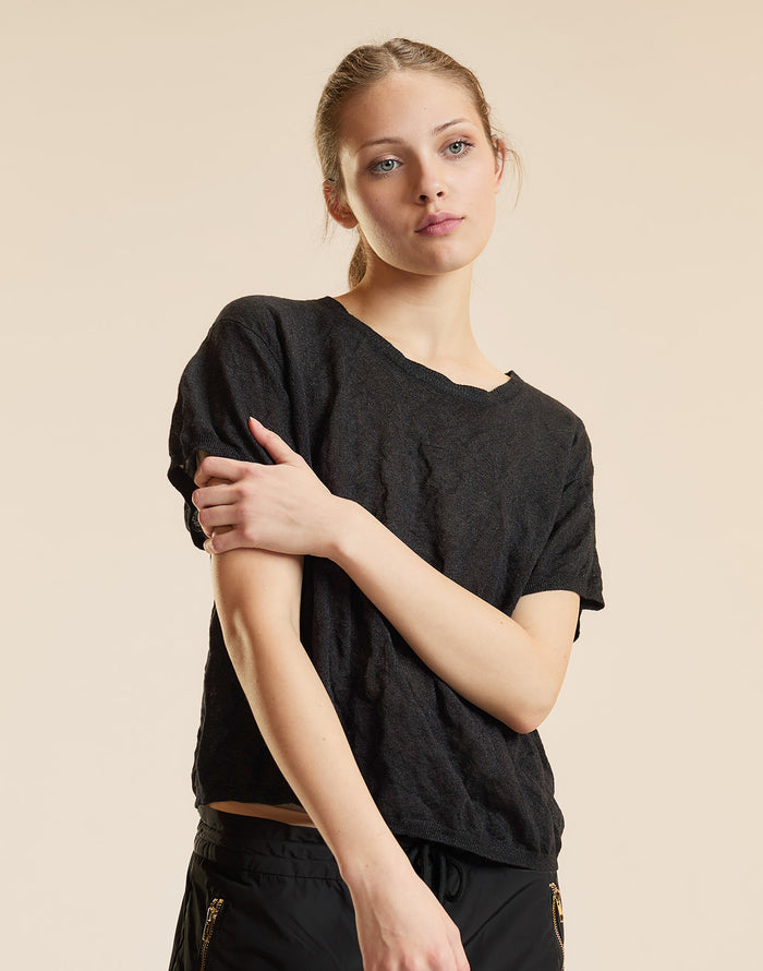 Parchment Knit Tee