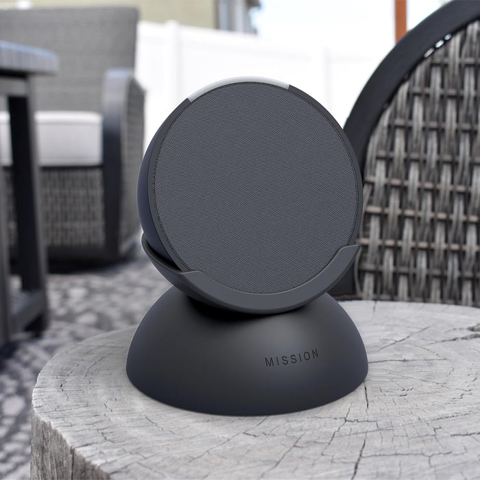 Portable Battery Base for Amazon Echo Pop - Charcoal