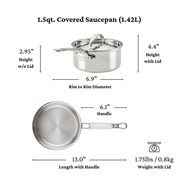 ProBond Luxe 1.5qt Covered Saucepan