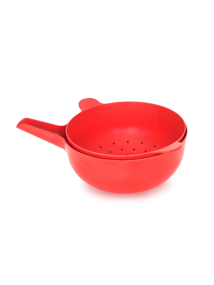 Photo of EKOBO Pronto Large Mixing Bowl & Colander Set ( Tomato ) [ EKOBO ] [ Kitchen ]