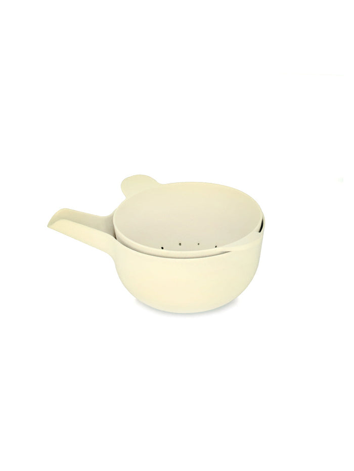 Photo of EKOBO Pronto Small Mixing Bowl & Colander Set ( White ) [ EKOBO ] [ Kitchen ]