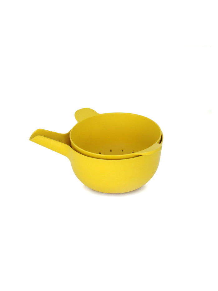 Photo of EKOBO Pronto Small Mixing Bowl & Colander Set ( Lemon ) [ EKOBO ] [ Kitchen ]