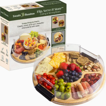 Round Bamboo Charcuterie Board