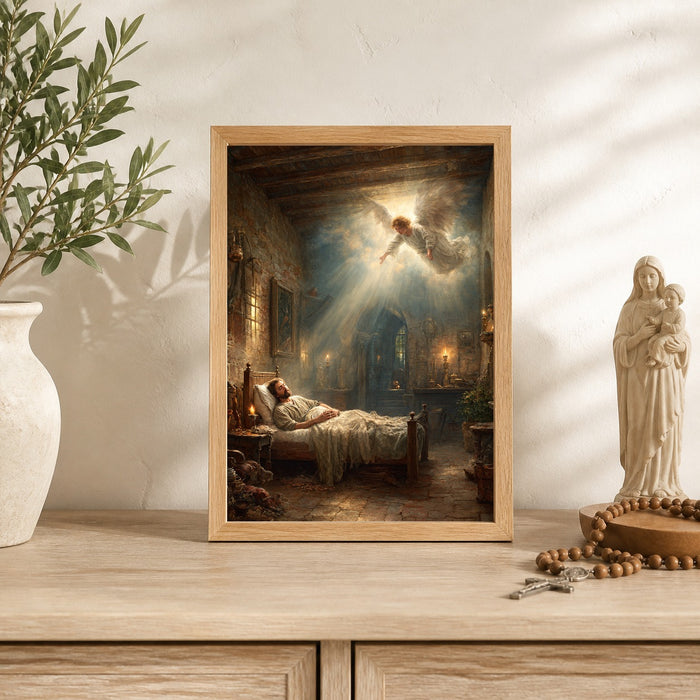Saint Joseph's Dream Catholic Art Print 2