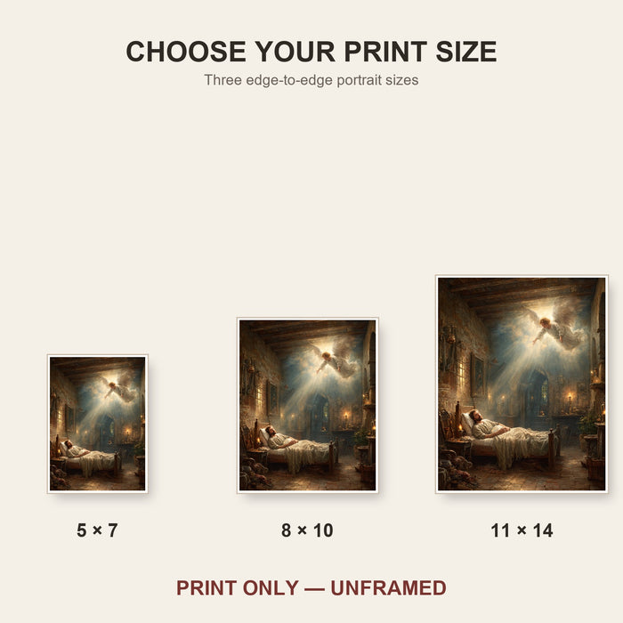 Saint Joseph's Dream Catholic Art Print 4