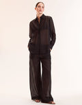 Black Sheer Wide Leg Pant