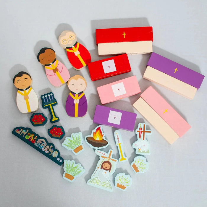 Seasonal Celebration Kit - Add-On for Wooden Church Playset