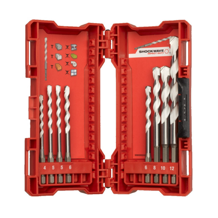 Set burgija Multimaterijal 4-12MM 8kom Hex 4932471112 Milwaukee