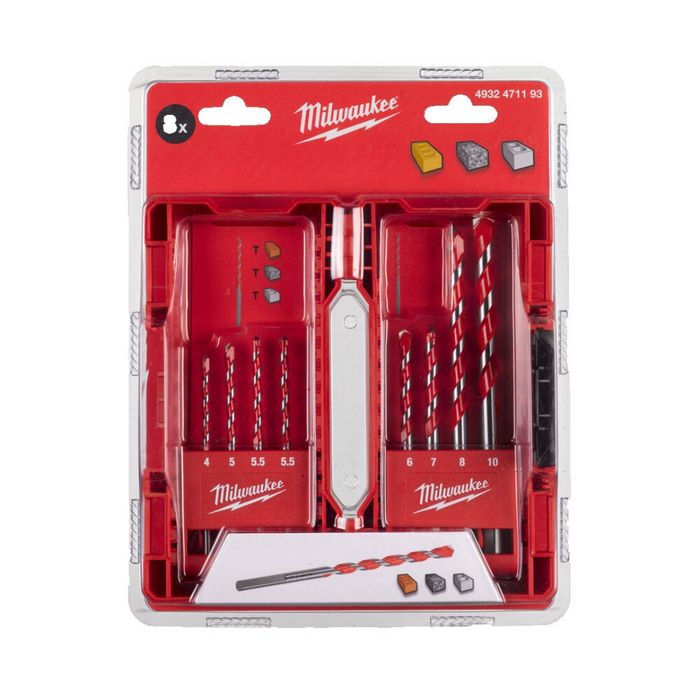 Set burgija za beton 4-10mm 4932471193 Milwaukee