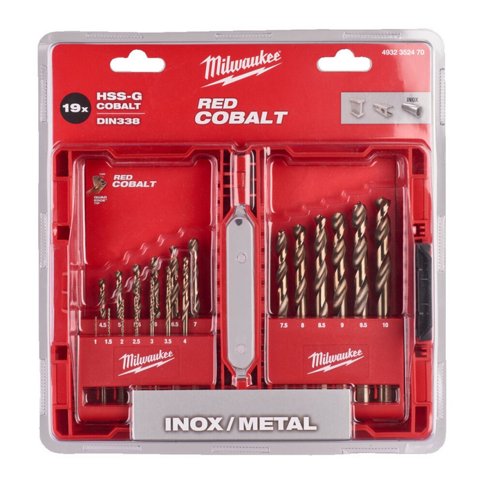 Set burgija za metal kobaltne 1-10mm HSS-CO 19kom 4932352470 Milwaukee