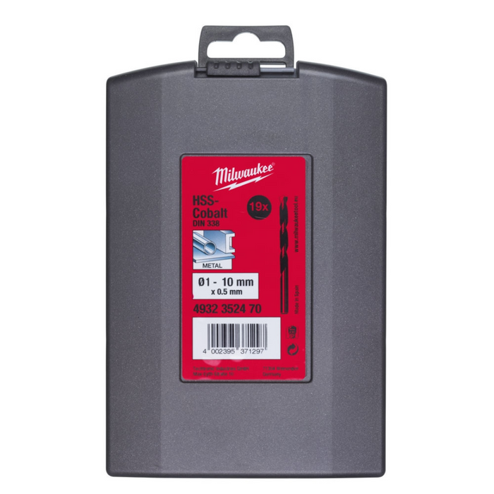 Set burgija za metal kobaltne 1-10mm HSS-CO 19kom 4932352470 Milwaukee