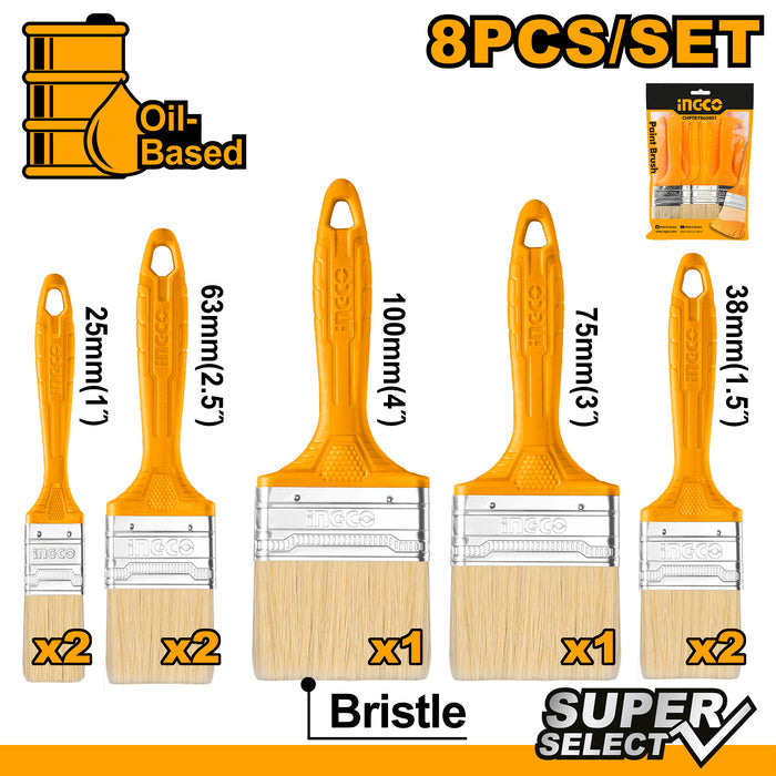 Set četki za farbanje 8/1 CHPTB7860801 INGCO