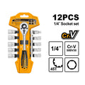 Set nasadnih ključeva 12/1 1/4″ HKTS14122 Ingco