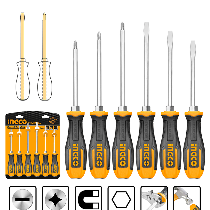 Set odvijača 6/1 HSGT680608 Ingco