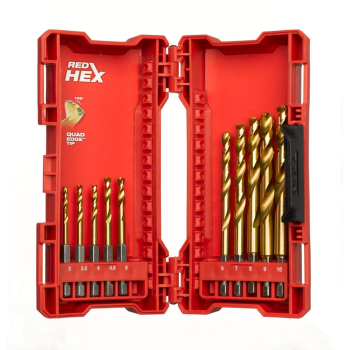 Set udarnih burgija za metal 3-10mm HEX 10kom 48894759 Milwaukee