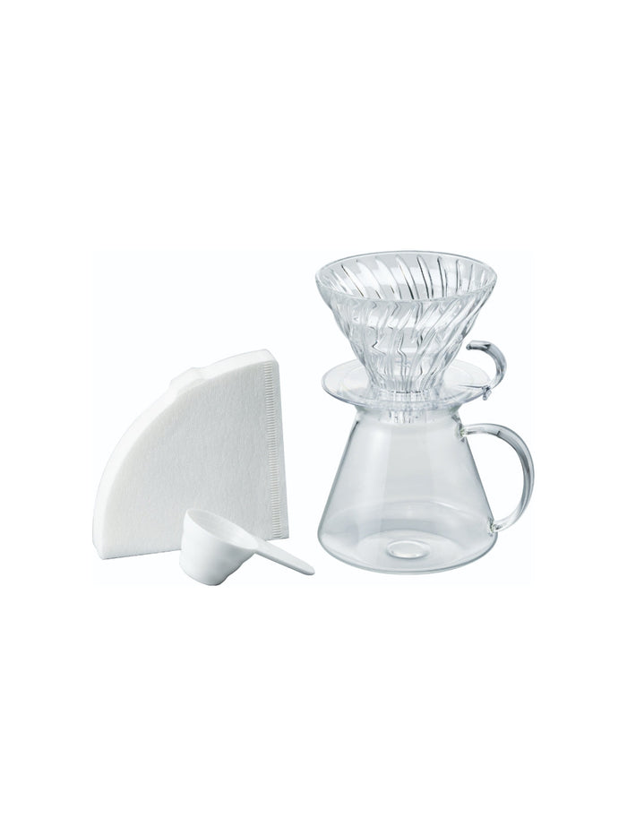 Photo of HARIO SIMPLY V60 Glass Brewing Set ( ) [ HARIO ] [ Coffee Kits ]
