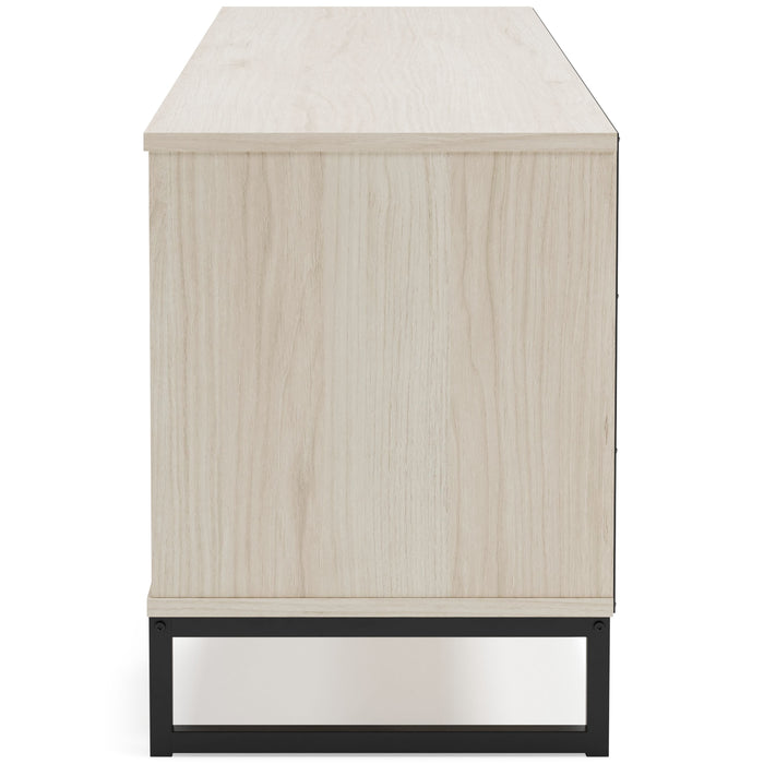 Socalle - Light Natural - Medium TV Stand - Vinyl-Wrapped