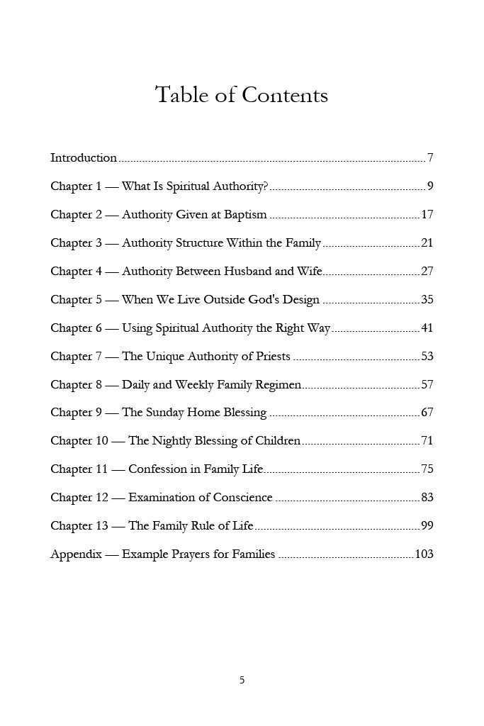 Spiritual Authority in the Home