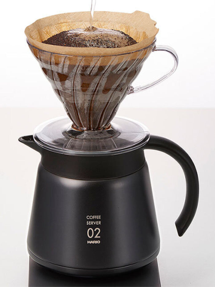 Photo of HARIO V60-02 Insulated Stainless Steel Server (550ml/18.5oz) ( ) [ HARIO ] [ Decanters ]