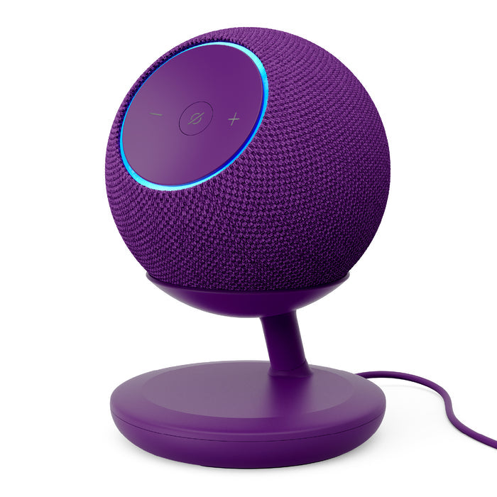 Stand with USB-C Charging Ports for Echo Dot Max - Amethyst