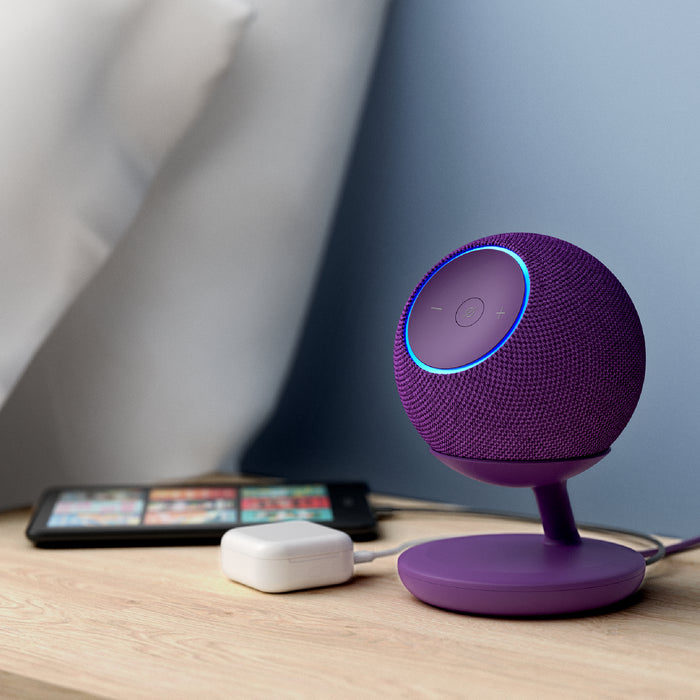 Stand with USB-C Charging Ports for Echo Dot Max - Amethyst