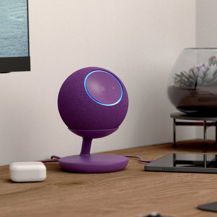 Stand with USB-C Charging Ports for Echo Dot Max - Amethyst