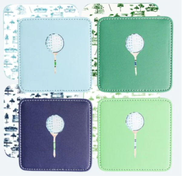 Tee Time Coasters- Set of 4
