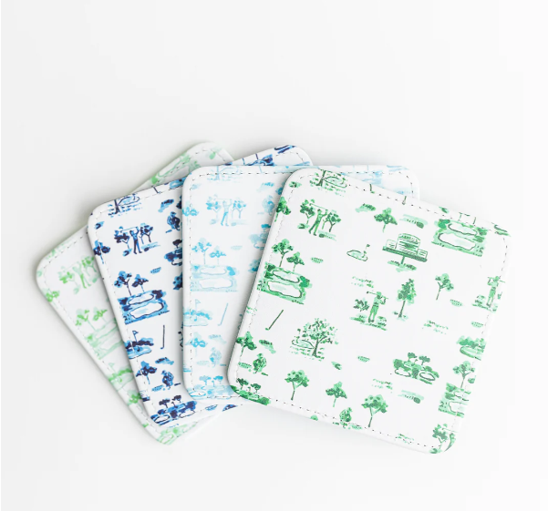 Tee Time Coasters- Set of 4