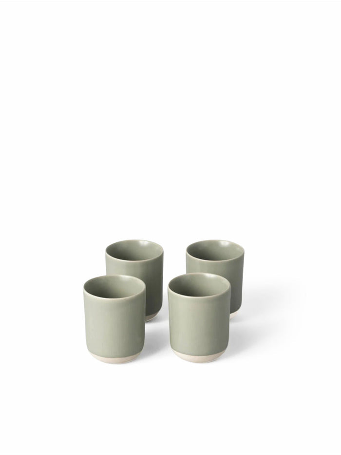 Photo of FABLE The Cappuccino Cups (4-Pack) ( Beachgrass Green ) [ Fable ] [ Coffee Cups ]
