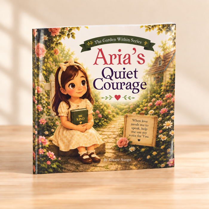 Aria's Quiet Courage thin softcover children's book by Roxane Aungst