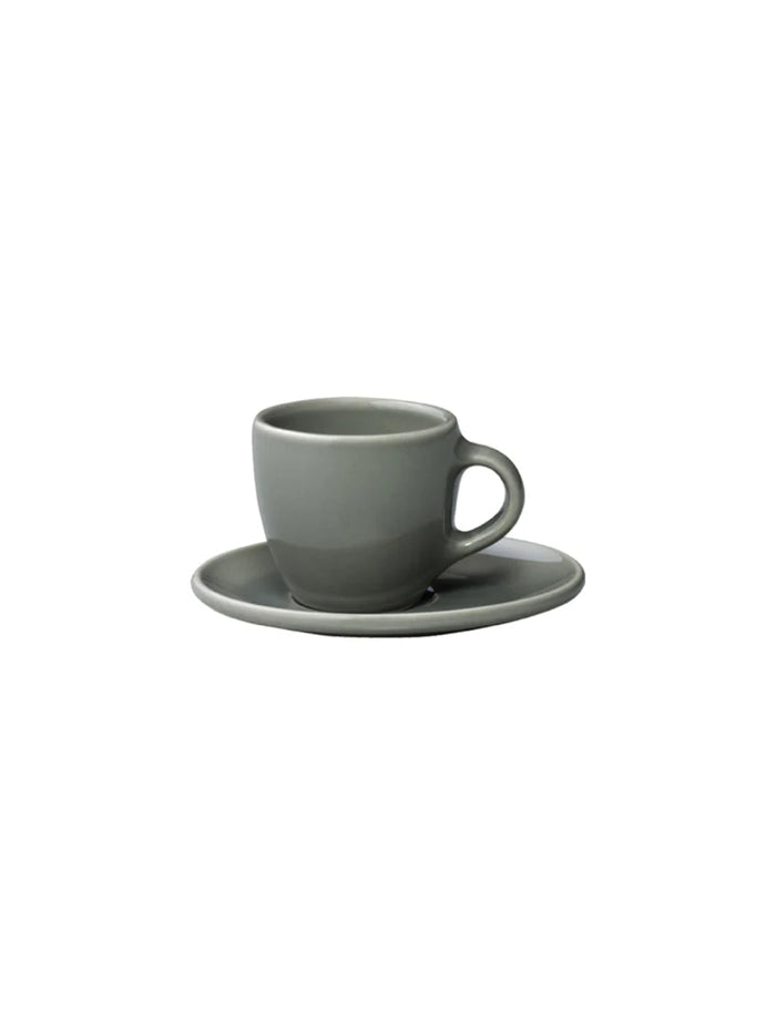 Photo of TOPO Cup & Saucer (80ml/2.7oz) ( Grey ) [ ] [ Coffee Cups ]
