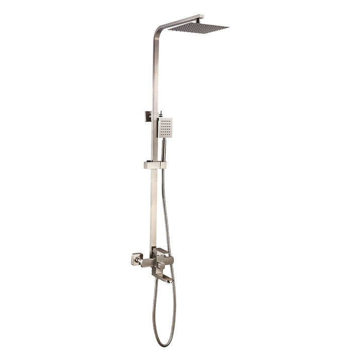 Tuš konzola sa baterijom - tuš crevom - tuš ručicom - INOX 489366 Slovarm