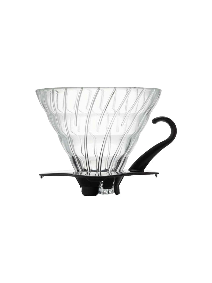 Photo of HARIO V60-02 Glass Dripper (Black) ( Default Title ) [ HARIO ] [ Pourover Brewers ]