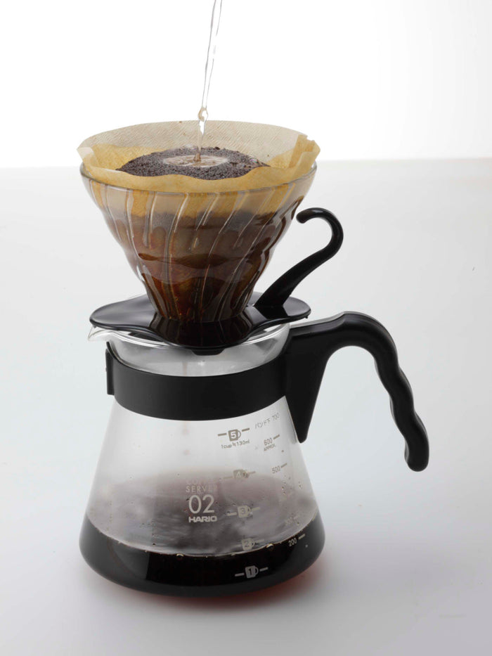 Photo of HARIO V60-02 Glass Dripper (Black) ( ) [ HARIO ] [ Pourover Brewers ]