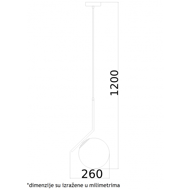 VESTA 325 VISILICA 1*E27 MESING