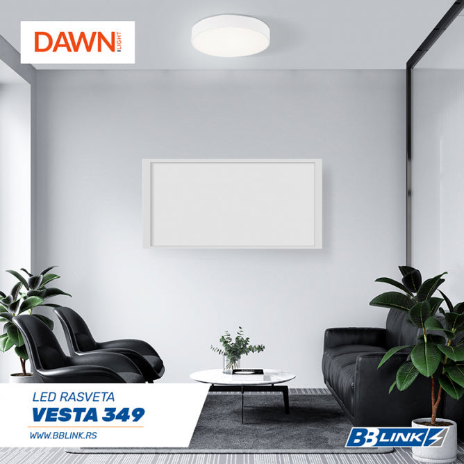 VESTA 349 PLAFONSKA SVETILJKA 30W 3000/4000K BELA BB Link