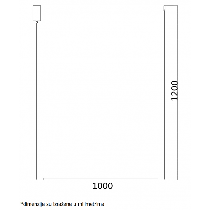 VESTA 360 VISILICA 14W 3000K CRNA